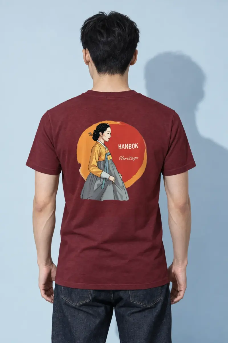 "Hanbok Heritage" Heavyweight Unisex Crewneck T-shirt