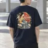 "Blooming Hanbok Muse" Heavyweight Unisex Crewneck T-shirt | Gildan 5000