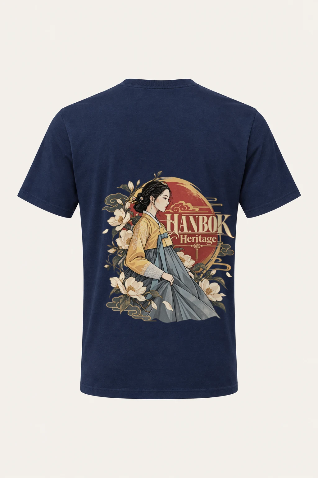 "Hanbok Heritage" Heavyweight Unisex Crewneck T-shirt | Gildan 5000