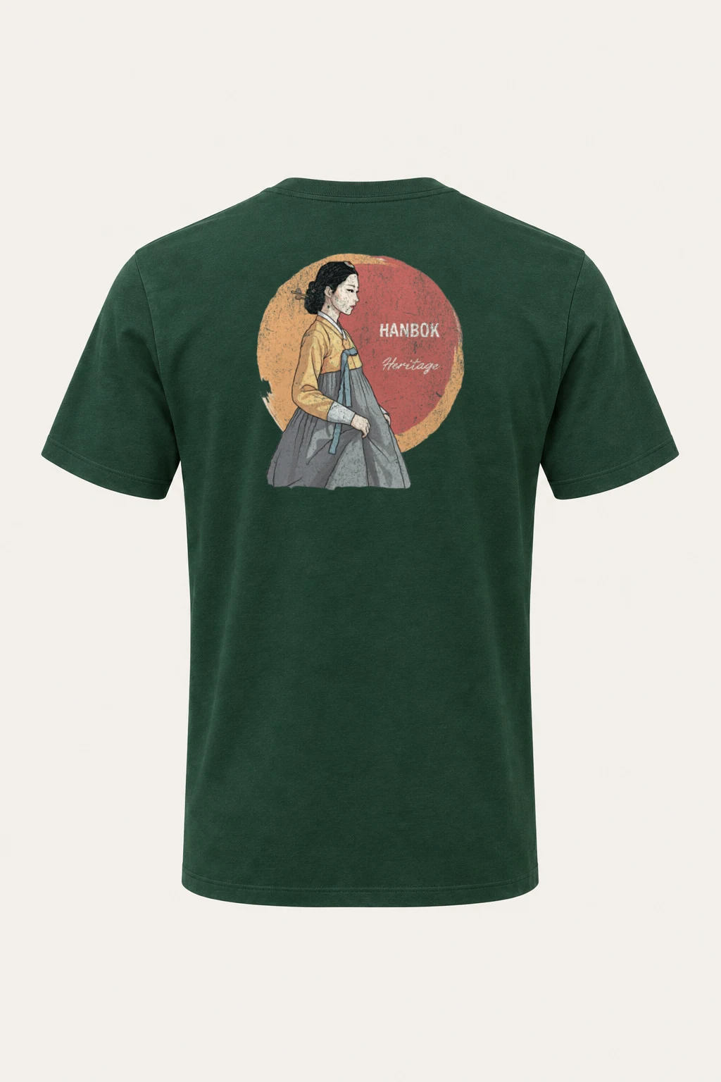 "Hanbok Heritage" Heavyweight Unisex Crewneck T-shirt | Gildan 5000