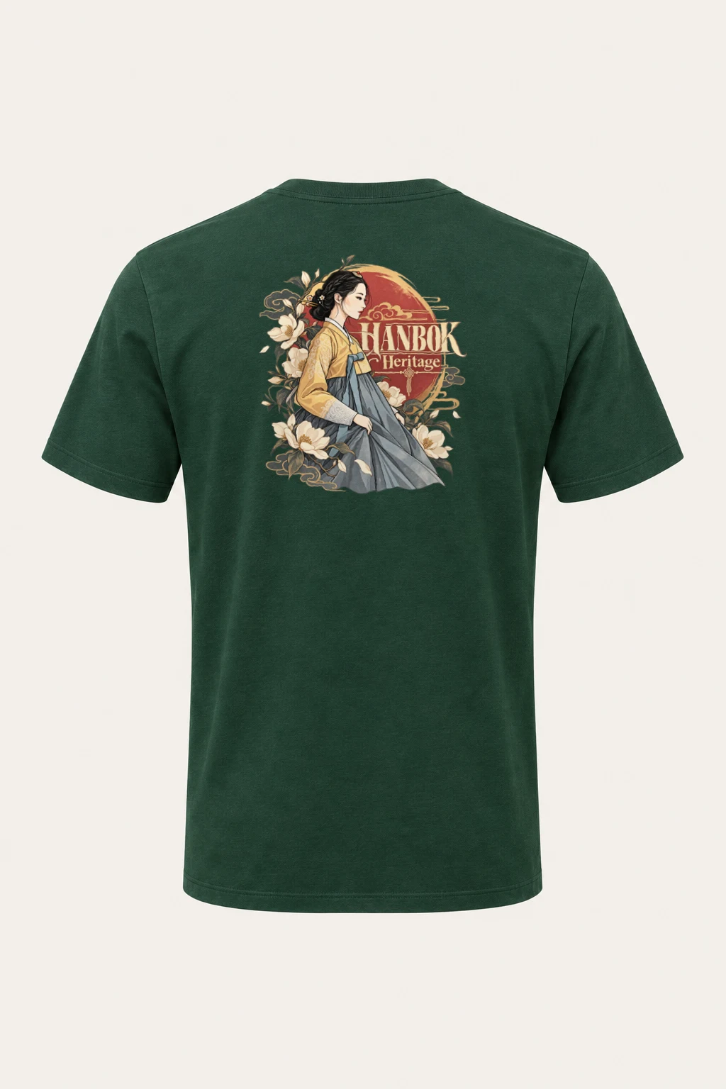 "Hanbok Heritage" Heavyweight Unisex Crewneck T-shirt | Gildan 5000