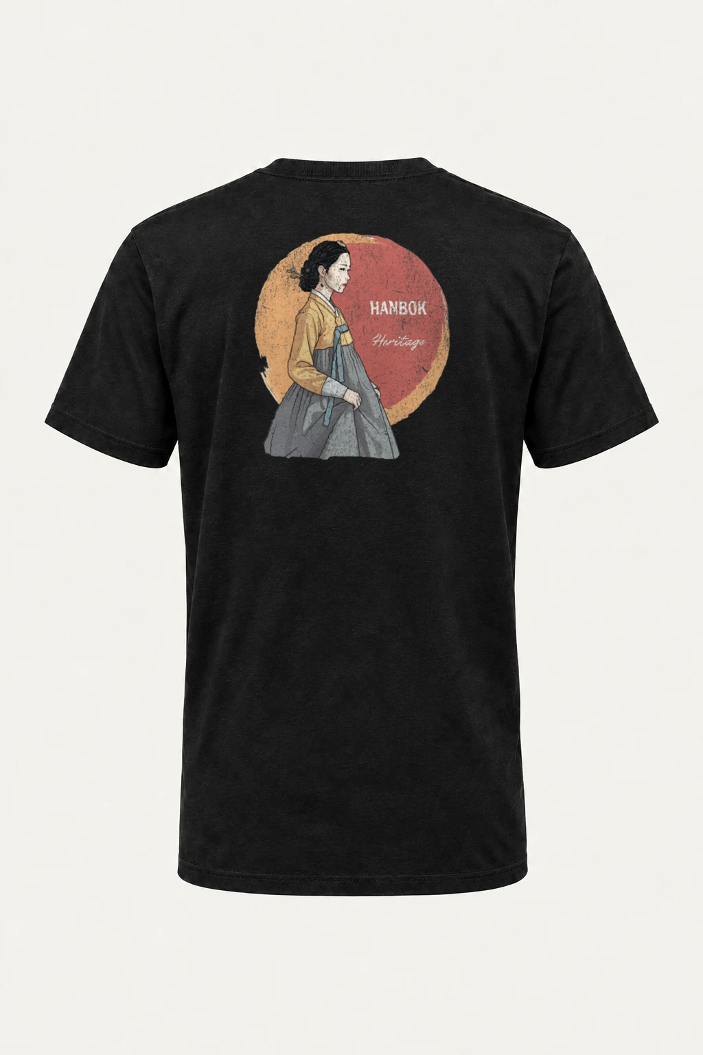 "Hanbok Heritage" Heavyweight Unisex Crewneck T-shirt | Gildan 5000