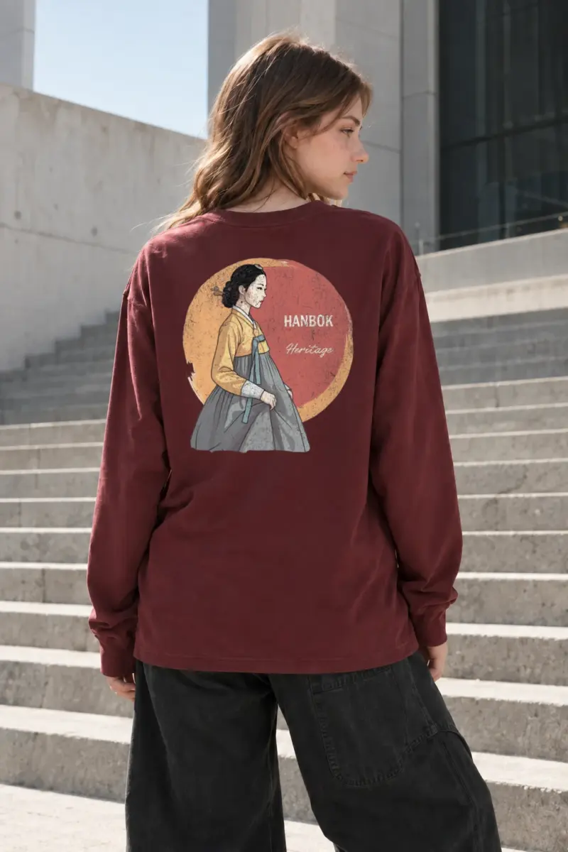 "Hanbok Heritage" Unisex Longsleeve T-shirt | Gildan 2400