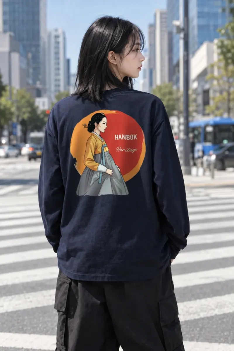 “Hanbok Heritage” Unisex Longsleeve T-shirt | Gildan 2400