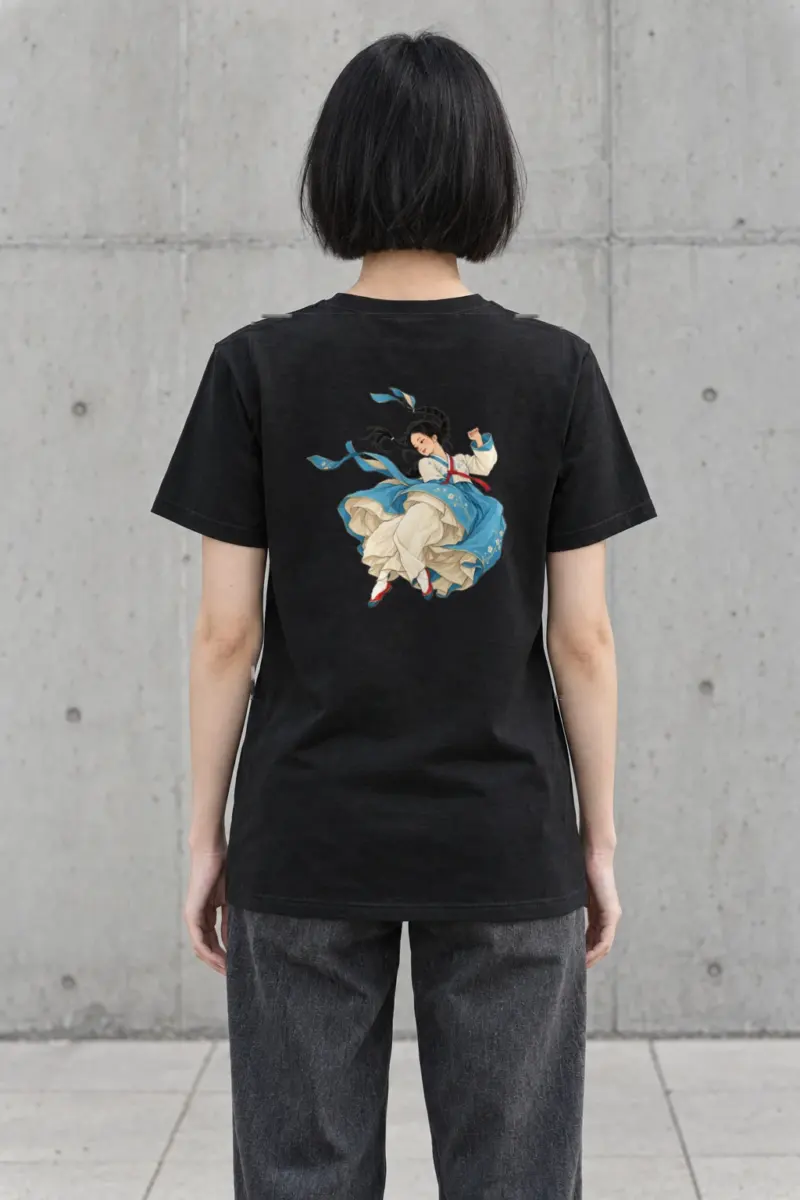 "Hanbok in Motion" Heavyweight Unisex Crewneck T-shirt