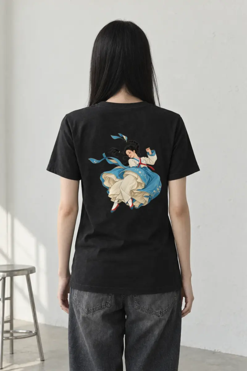 "Hanbok in Motion" Heavyweight Unisex Crewneck T-shirt