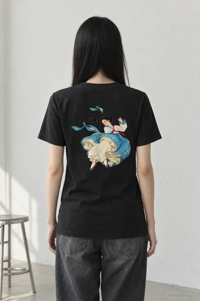 "Hanbok in Motion" Heavyweight Unisex Crewneck T-shirt