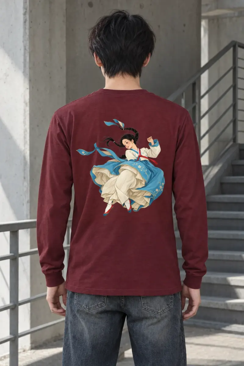 "Hanbok Motion" Unisex Longsleeve T-shirt