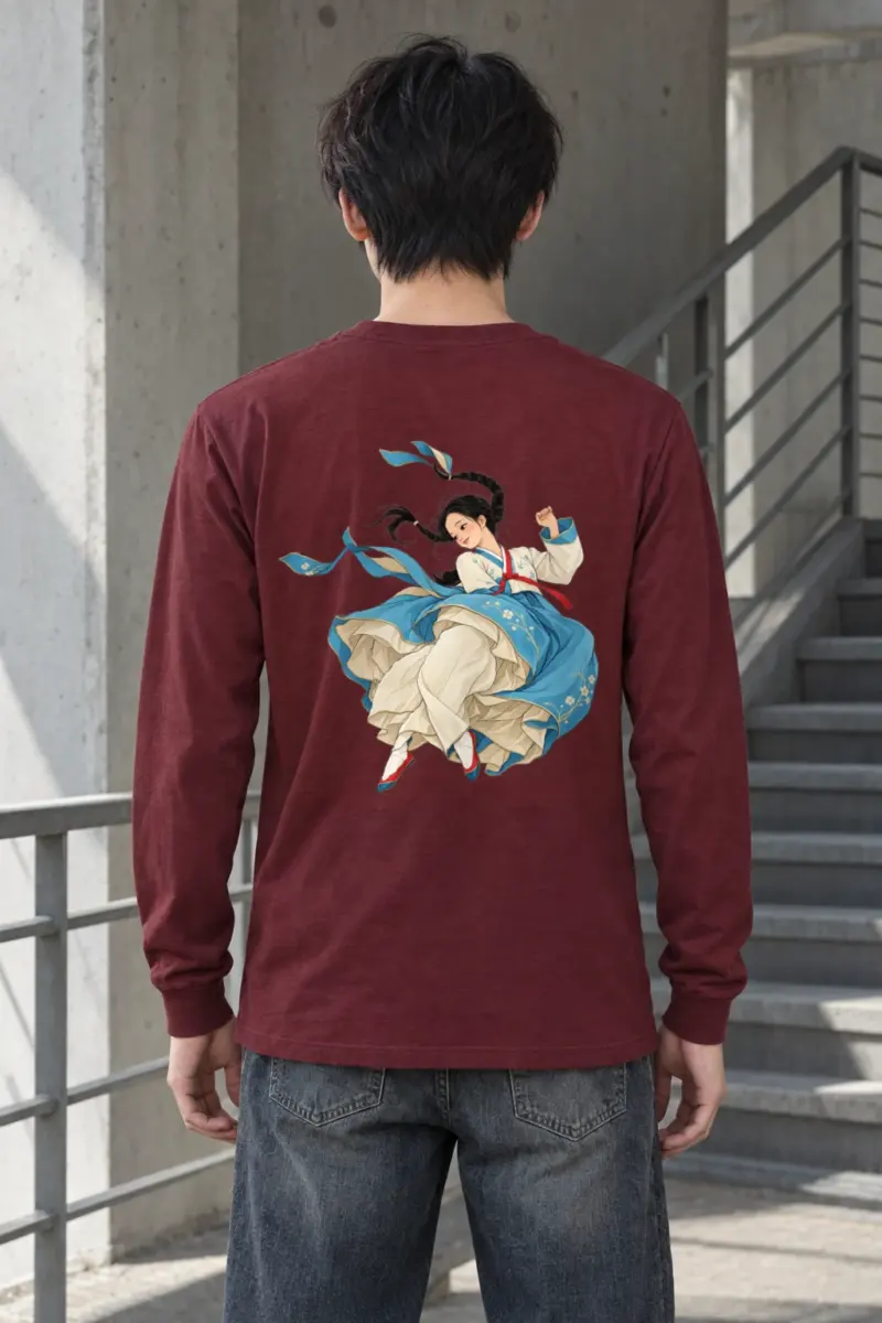"Hanbok Motion" Unisex Longsleeve T-shirt | Gildan 2400