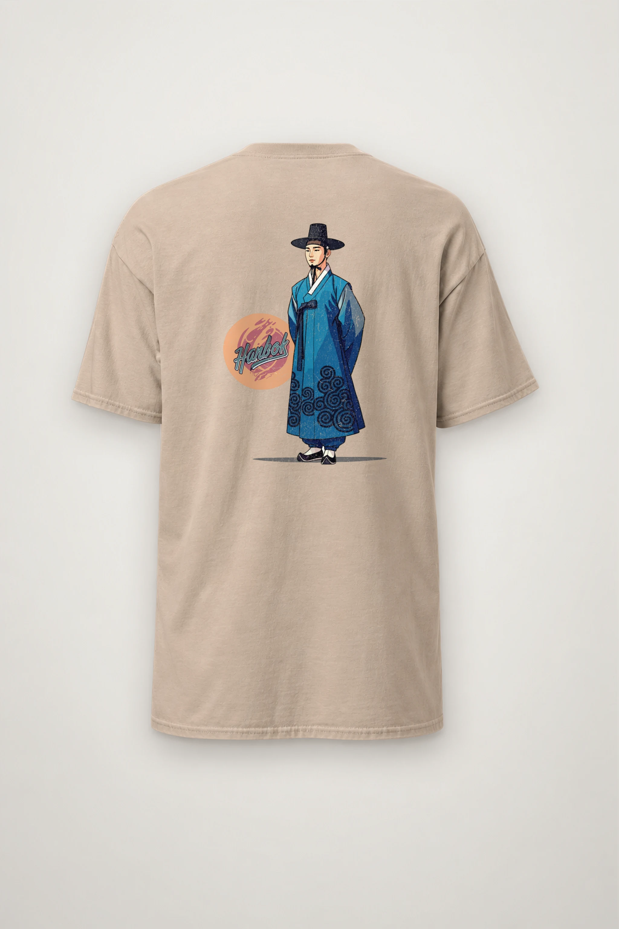 "Hanbok Portrait" Heavyweight Unisex Crewneck T-shirt