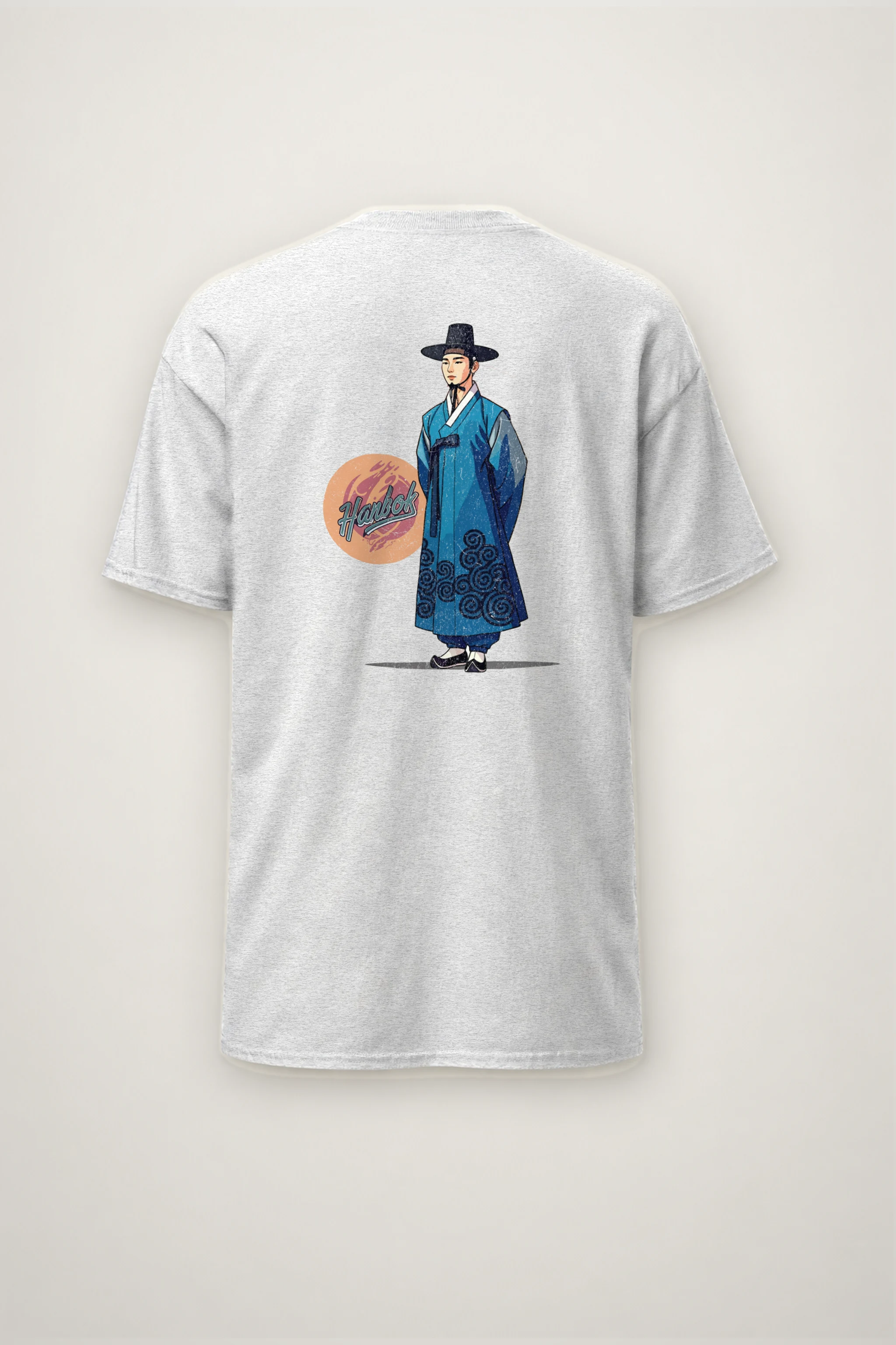 "Hanbok Portrait" Heavyweight Unisex Crewneck T-shirt