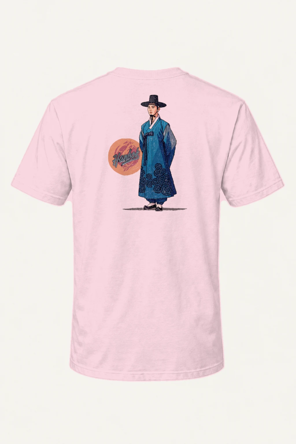 "Hanbok Portrait" Heavyweight Unisex Crewneck T-shirt | Gildan 5000
