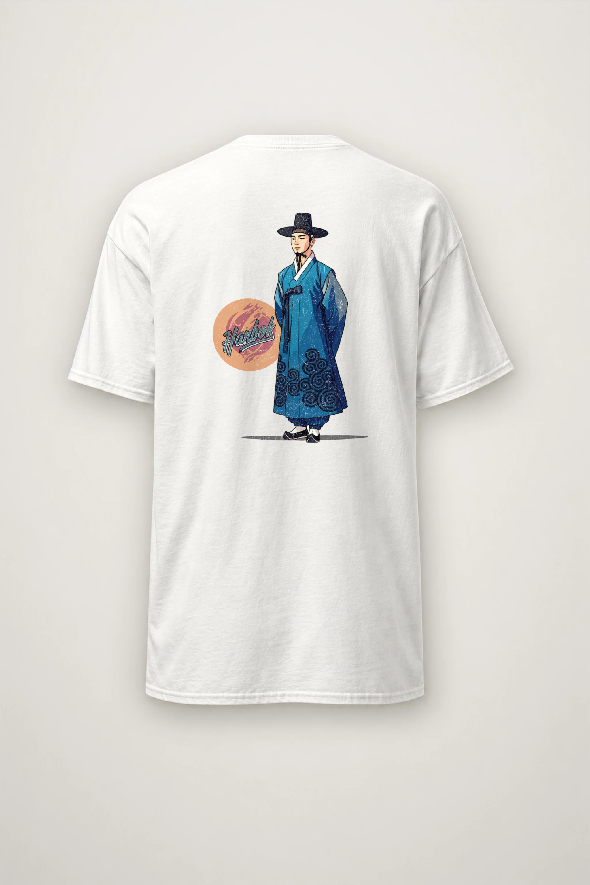 "Hanbok Portrait" Heavyweight Unisex Crewneck T-shirt