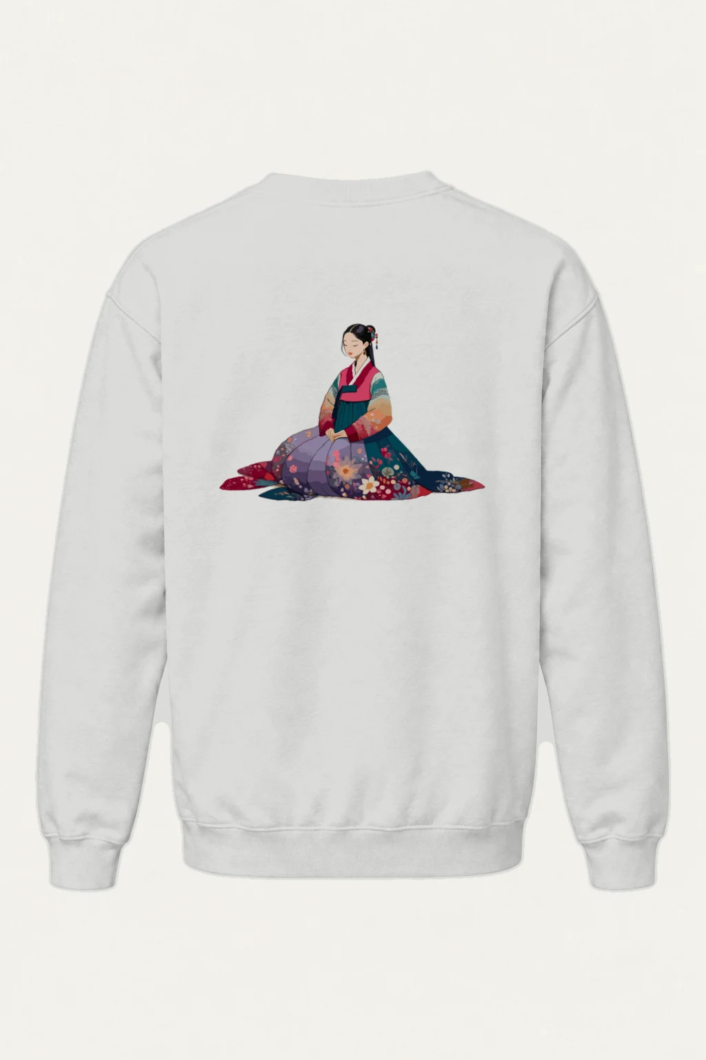 "Hanbok Reverie" Heavy Blend Unisex Crewneck Sweatshirt | Gildan 18000