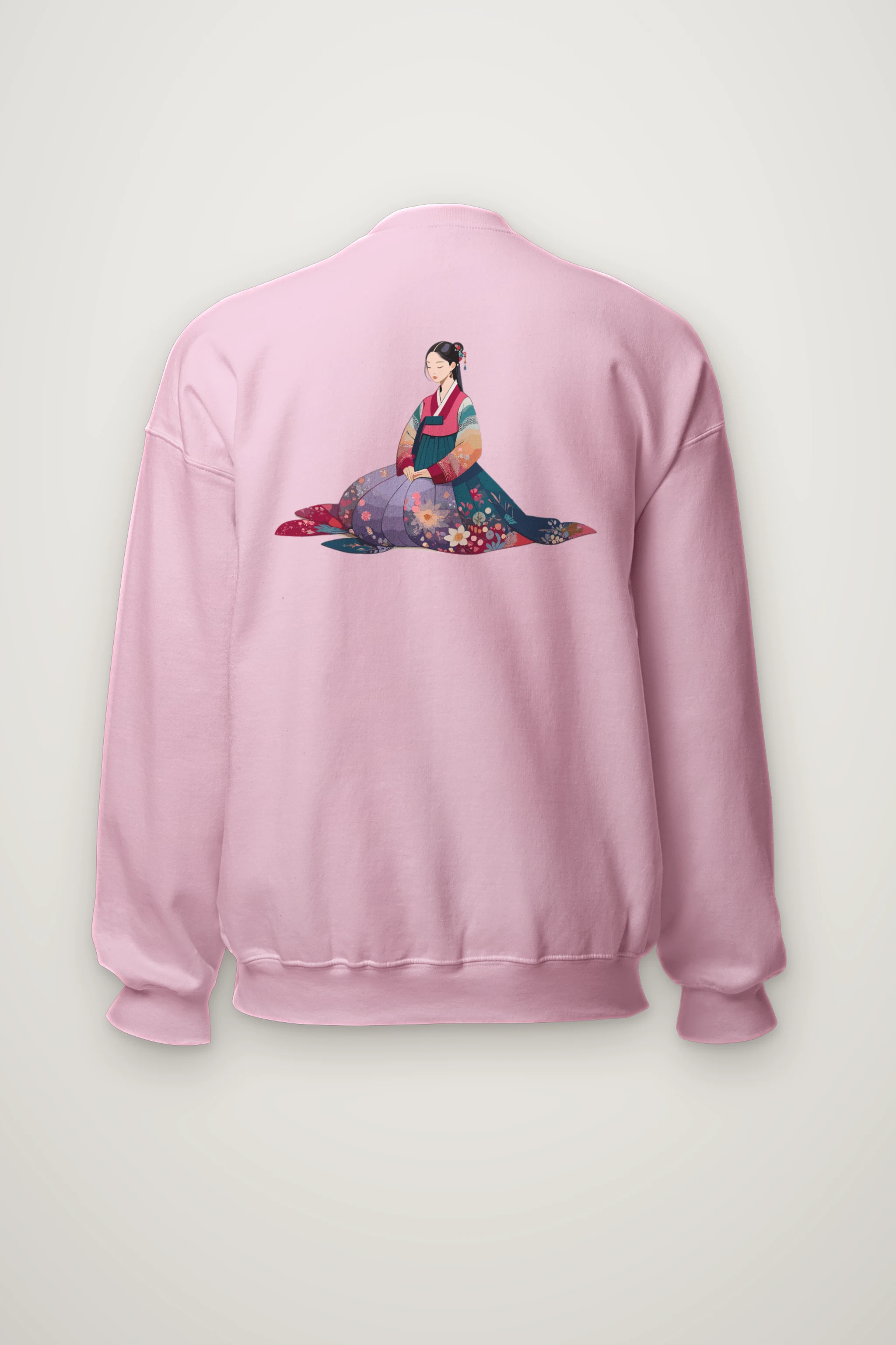 "Hanbok Reverie" Heavy Blend Unisex Crewneck Sweatshirt