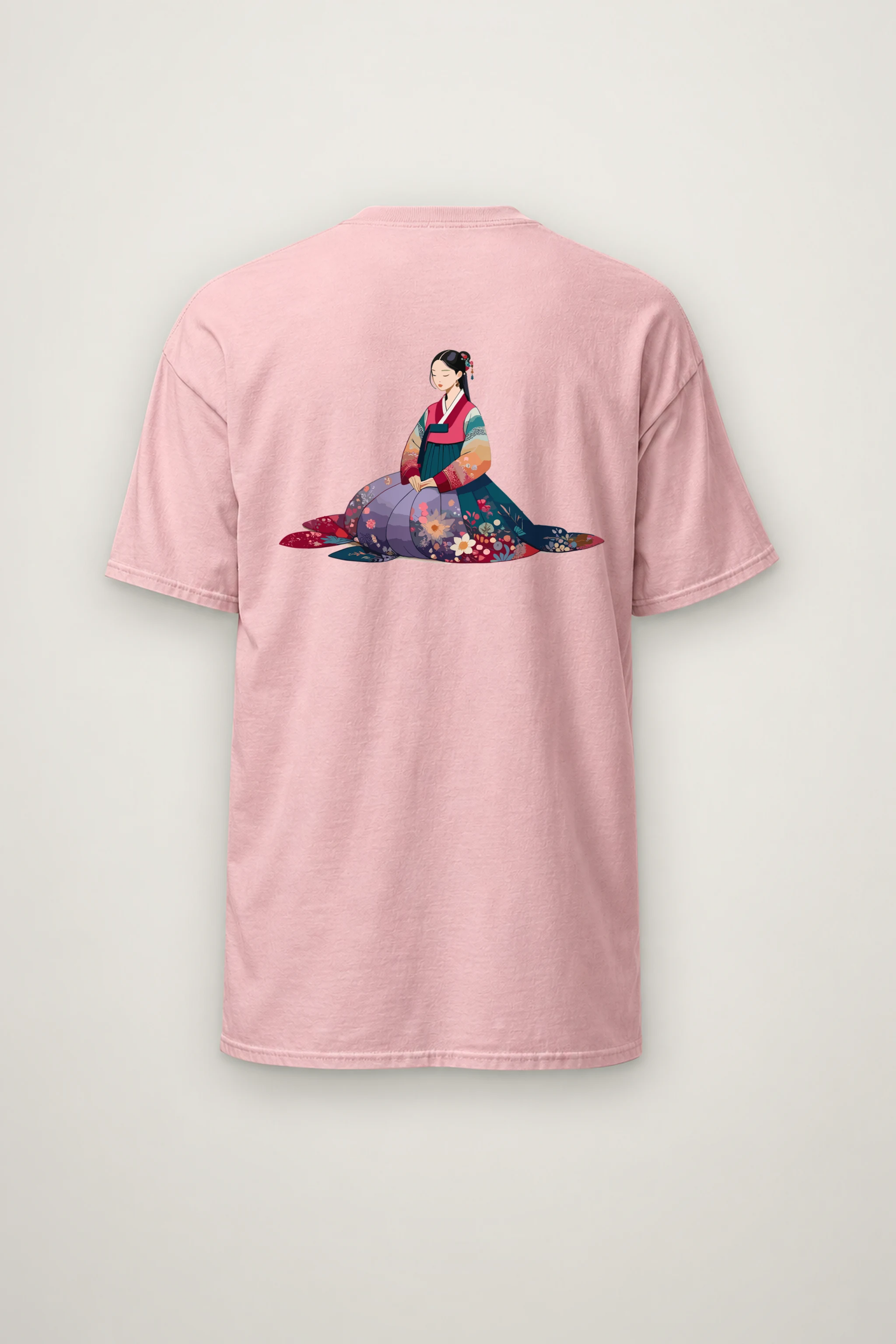 "Hanbok Reverie" Heavyweight Unisex Crewneck T-shirt