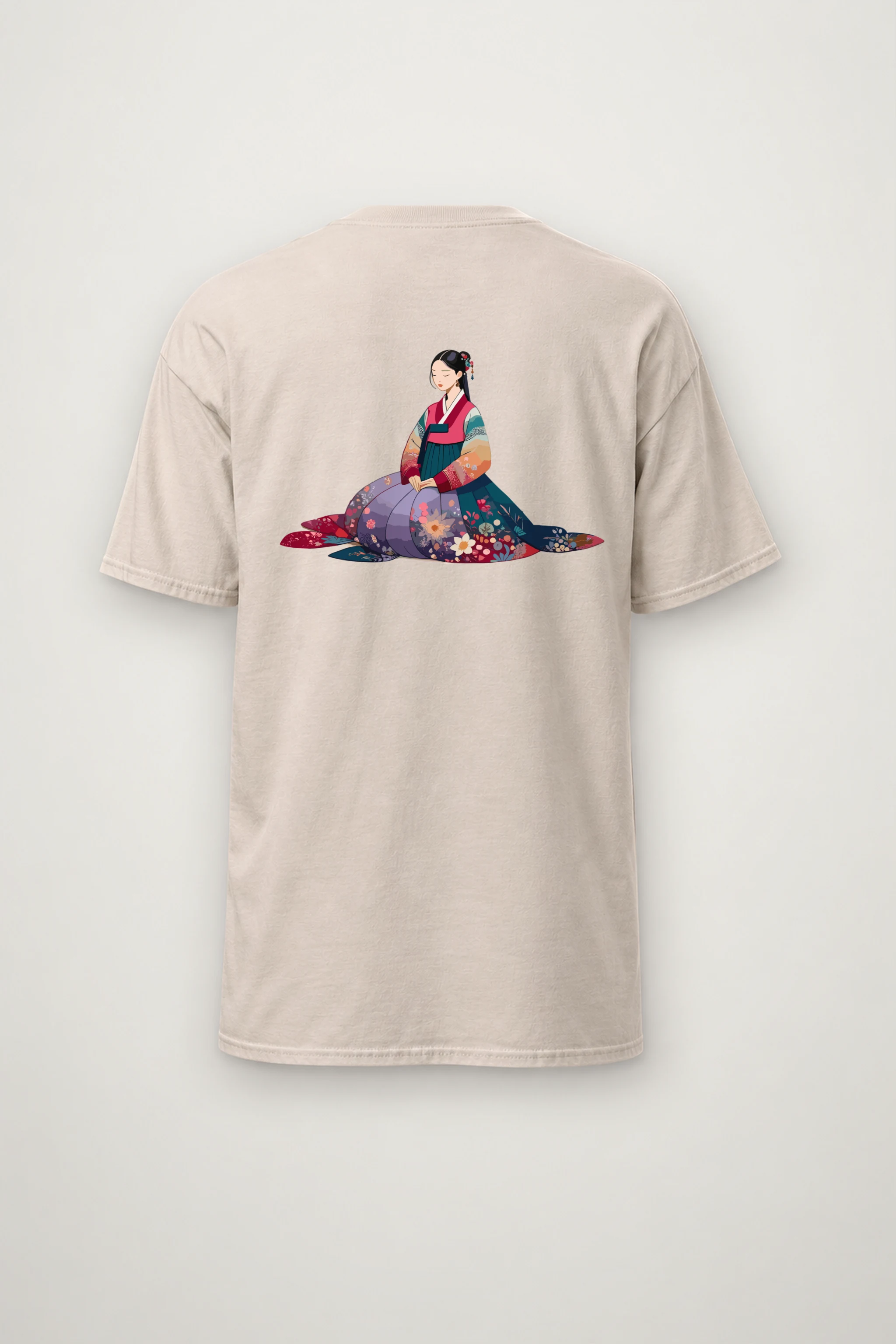 "Hanbok Reverie" Heavyweight Unisex Crewneck T-shirt