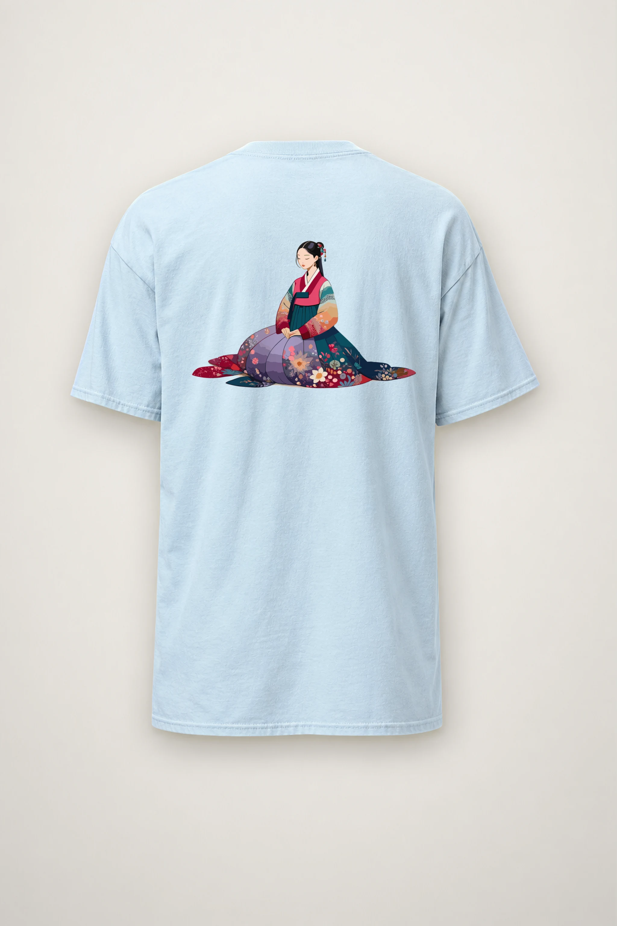 "Hanbok Reverie" Heavyweight Unisex Crewneck T-shirt