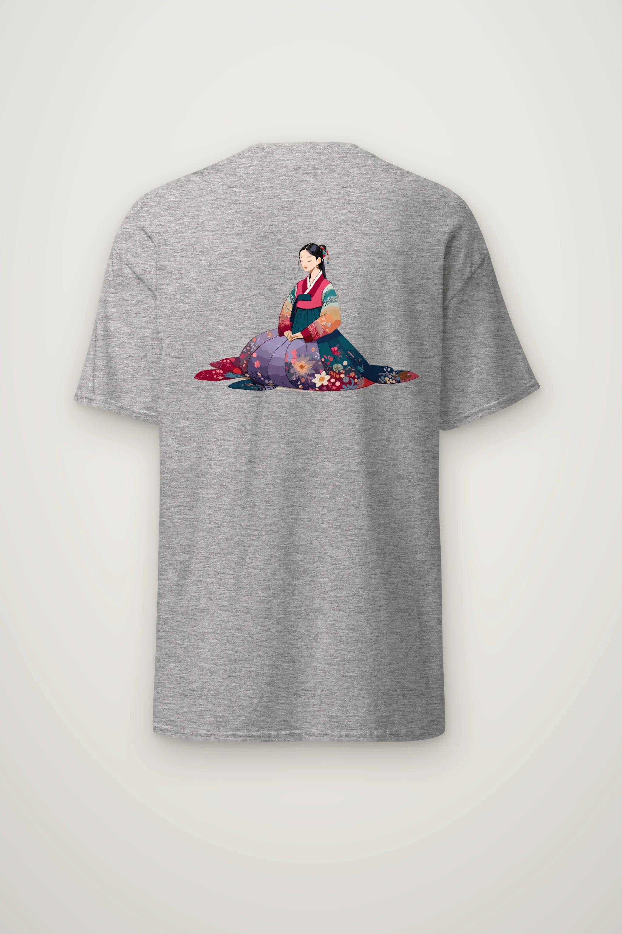 "Hanbok Reverie" Heavyweight Unisex Crewneck T-shirt