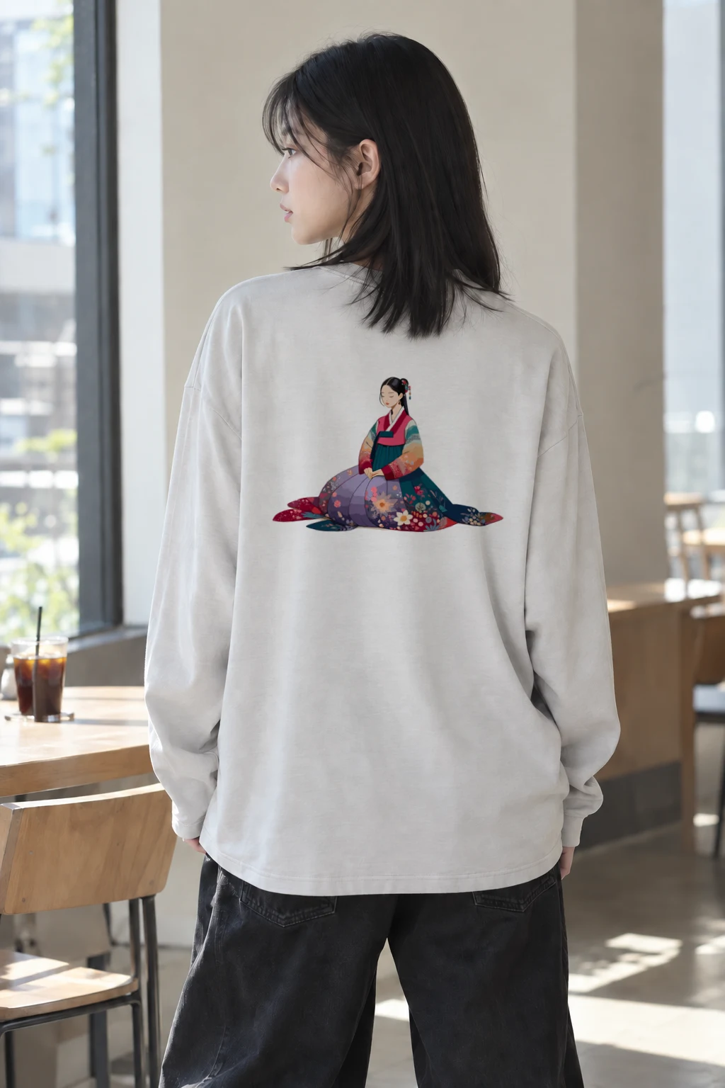 "Hanbok Reverie" Unisex Longsleeve T-shirt | Gildan 2400