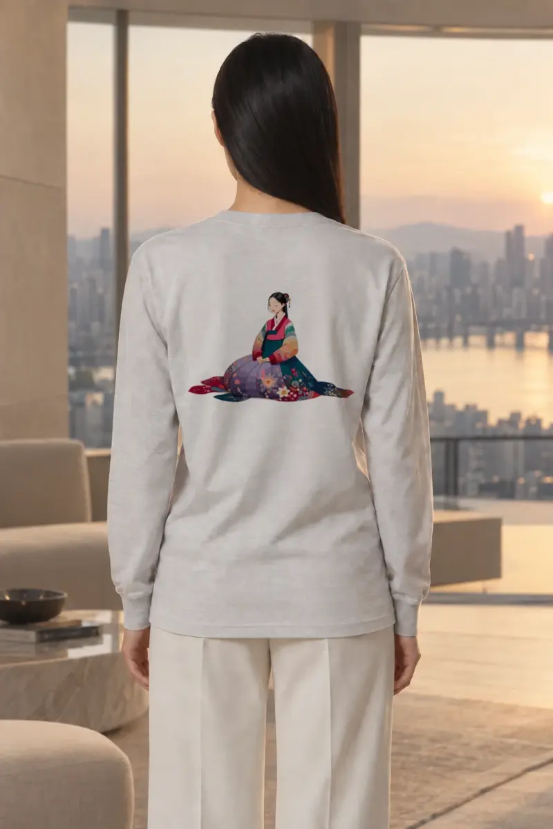 "Hanbok Reverie" Unisex Longsleeve T-shirt | Gildan 2400