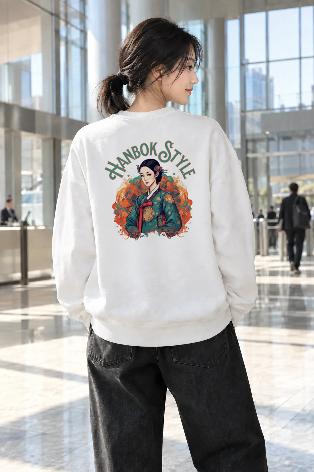"Hanbok Style" Heavy Blend Unisex Crewneck Sweatshirt | Gildan 18000