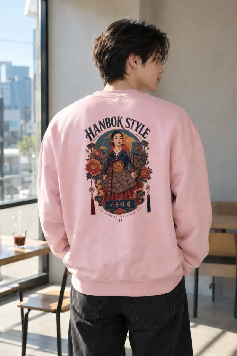 "Hanbok Style" Heavy Blend Unisex Crewneck Sweatshirt | Gildan 18000