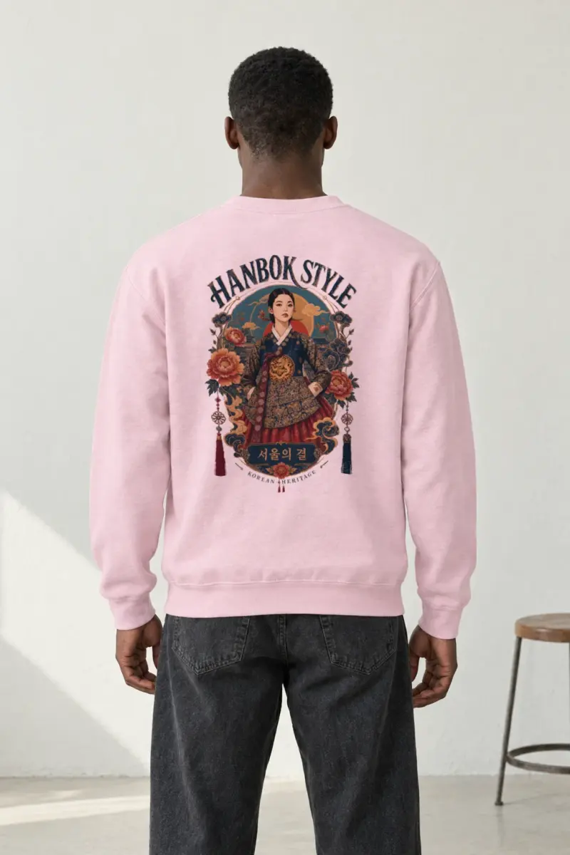 "Hanbok Style" Heavy Blend Unisex Crewneck Sweatshirt | Gildan 18000