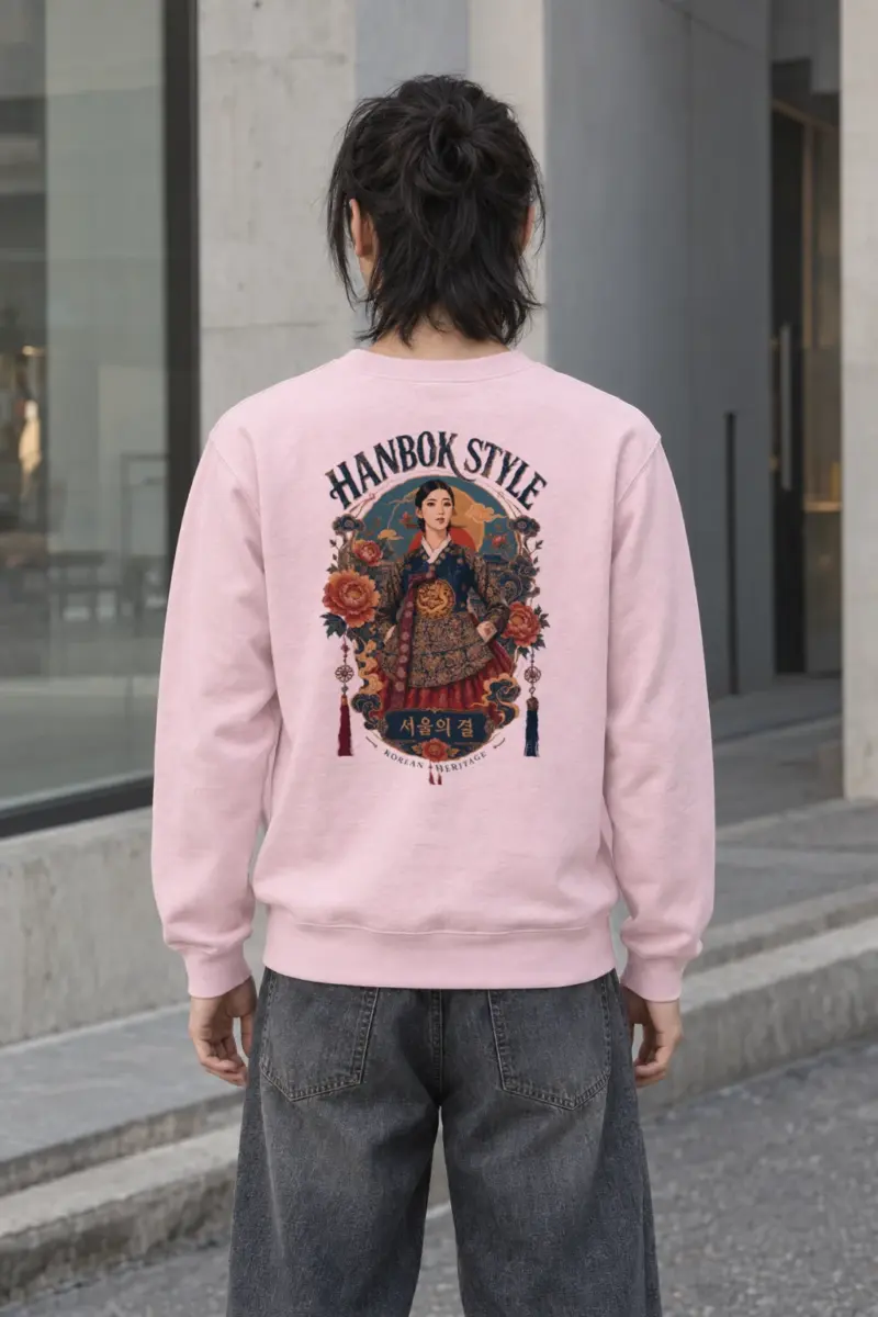 "Hanbok Style" Heavy Blend Unisex Crewneck Sweatshirt