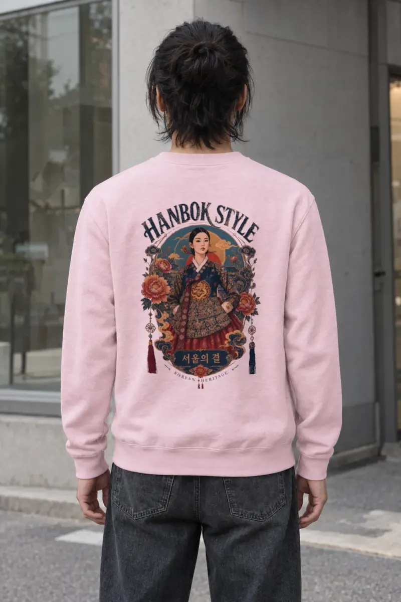 "Hanbok Style" Heavy Blend Unisex Crewneck Sweatshirt