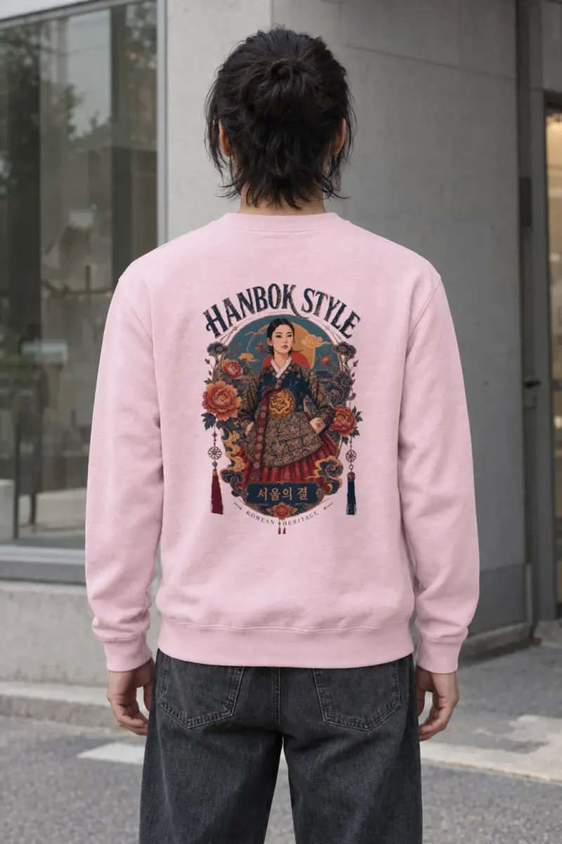"Hanbok Style" Heavy Blend Unisex Crewneck Sweatshirt
