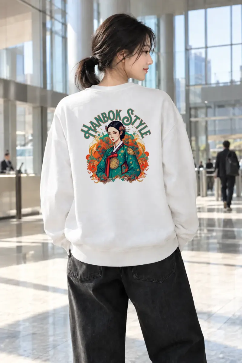 "Hanbok Style" Heavy Blend Unisex Crewneck Sweatshirt | Gildan 18000