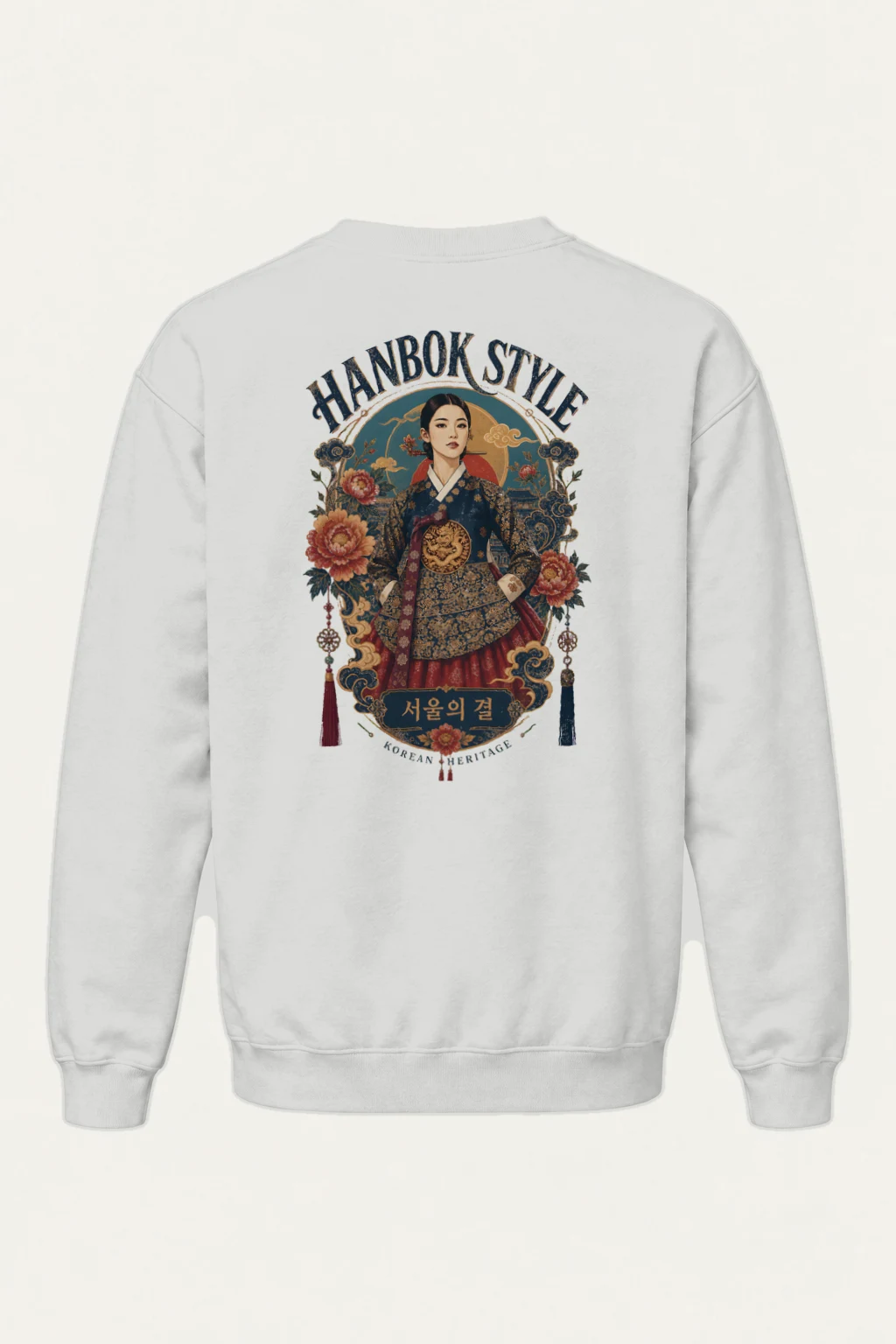"Hanbok Style" Heavy Blend Unisex Crewneck Sweatshirt | Gildan 18000