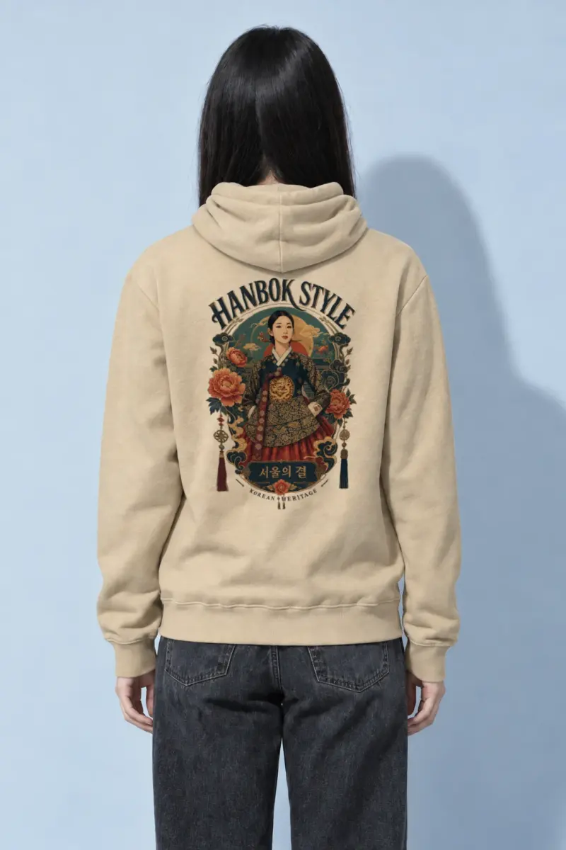 "Hanbok Style" Heavy Blend Unisex Pullover Hoodie