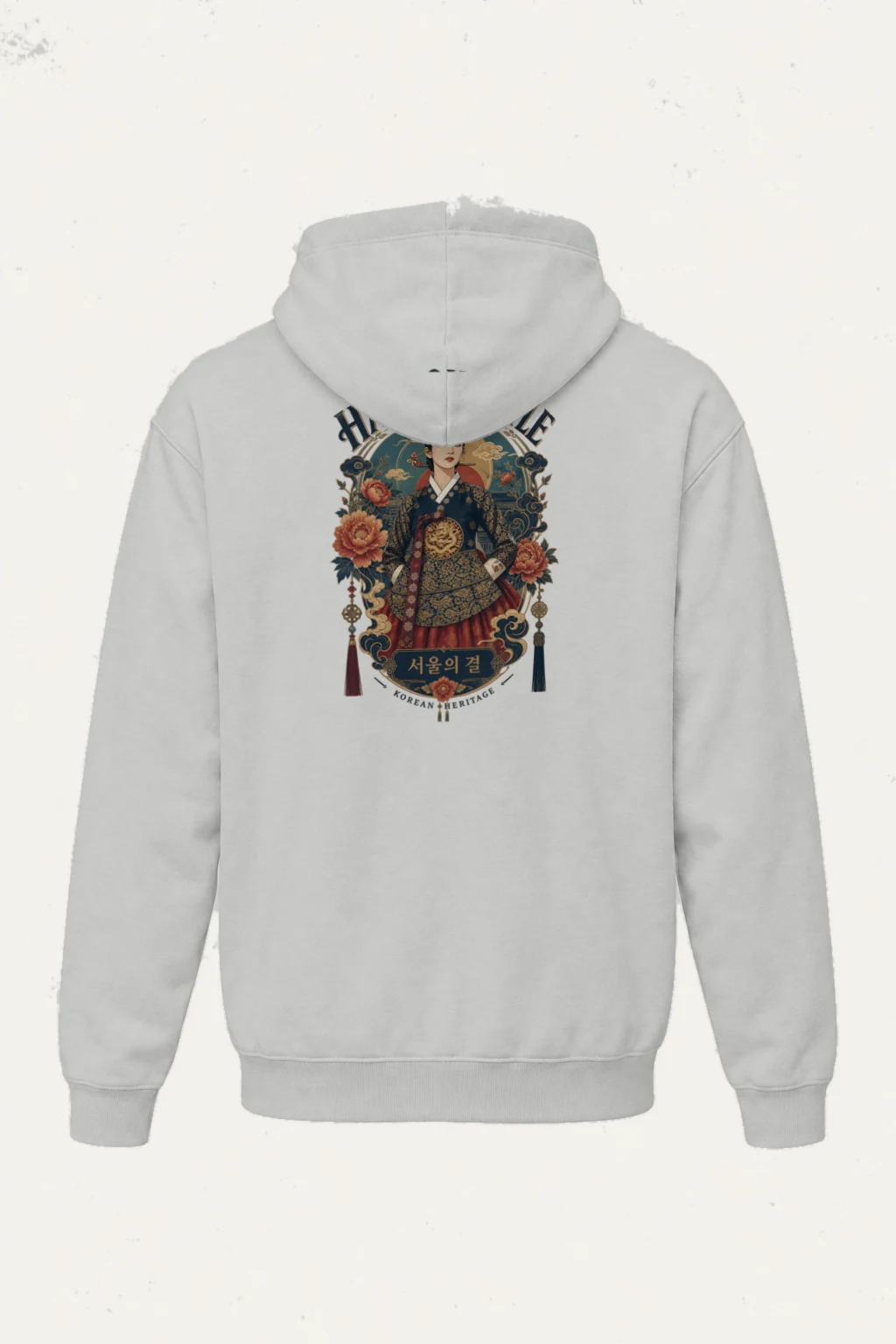 "Hanbok Style" Heavy Blend Unisex Pullover Hoodie | Gildan 18500