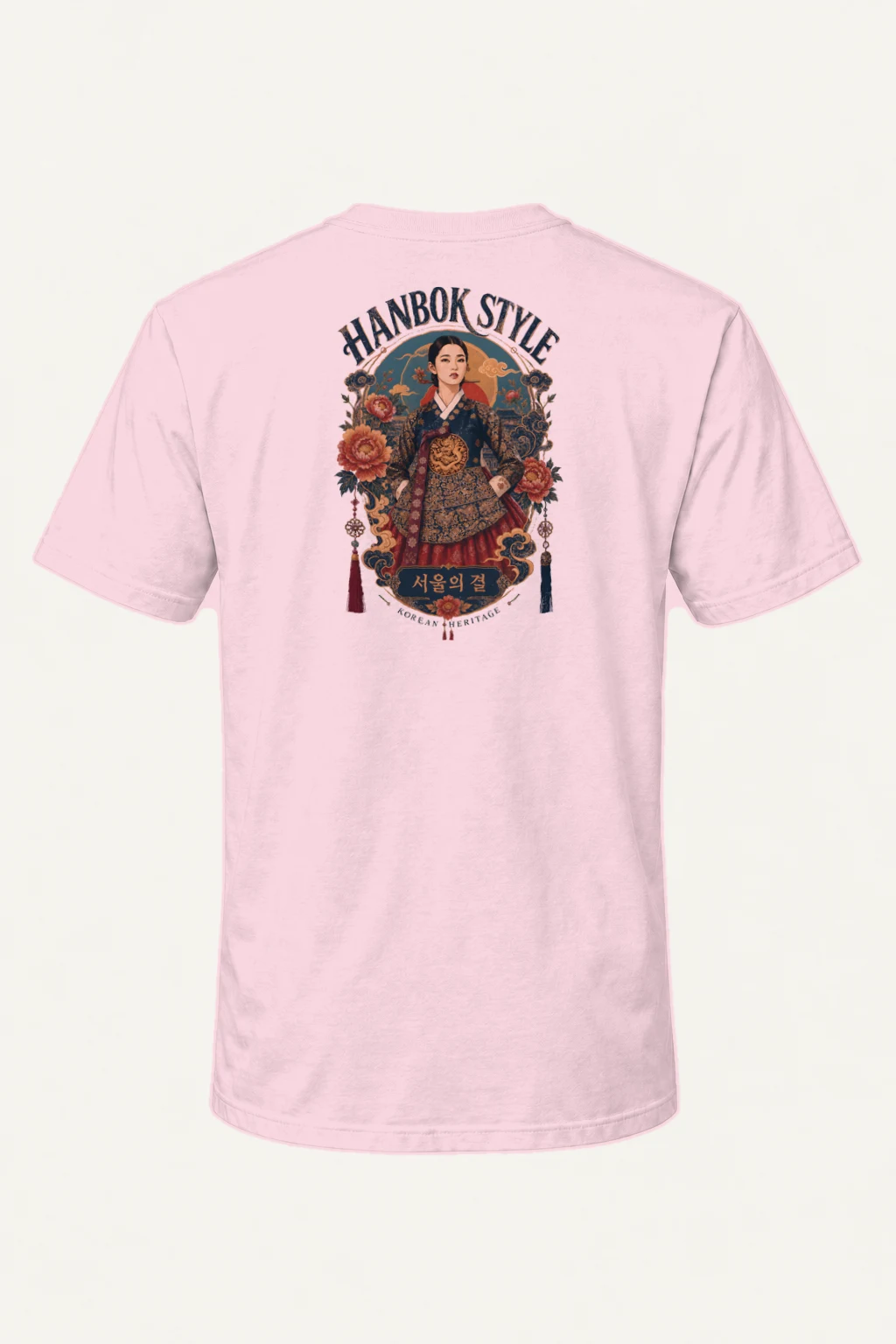 "Hanbok Style" Heavyweight Unisex Crewneck T-shirt | Gildan 5000