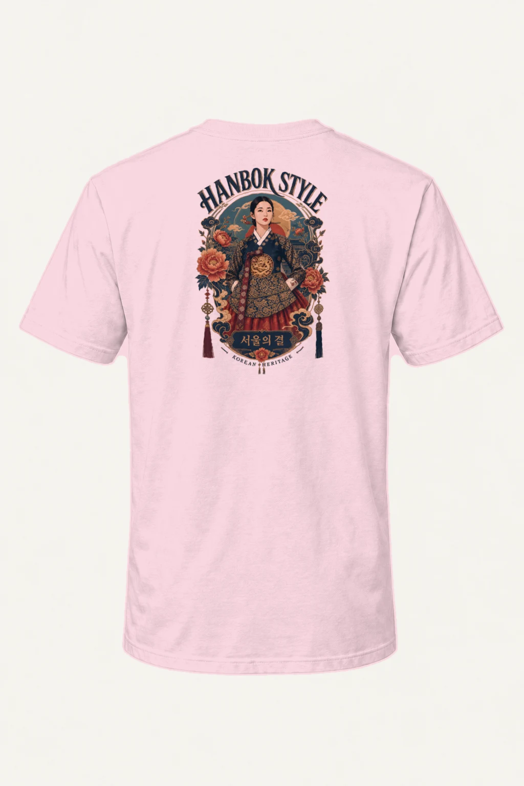 "Hanbok Style" Heavyweight Unisex Crewneck T-shirt | Gildan 5000