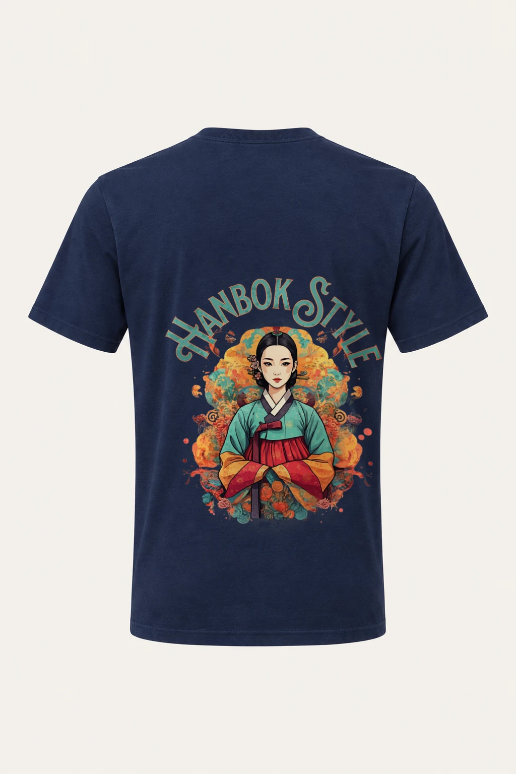 "Hanbok Style" Heavyweight Unisex Crewneck T-shirt | Gildan 5000
