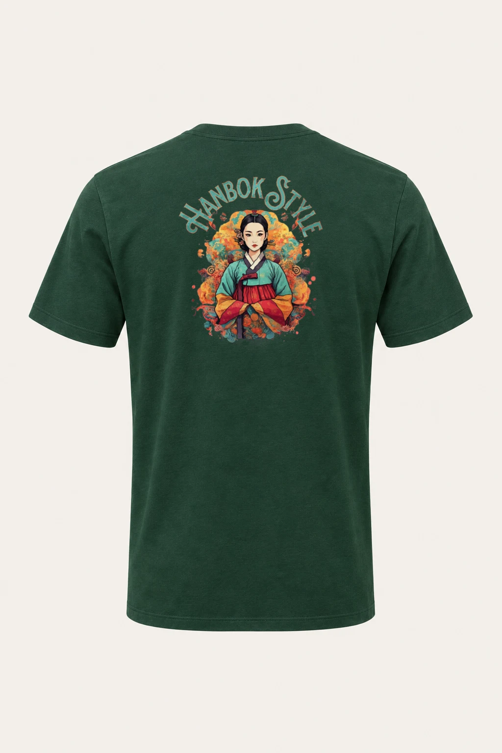 "Hanbok Style" Heavyweight Unisex Crewneck T-shirt | Gildan 5000