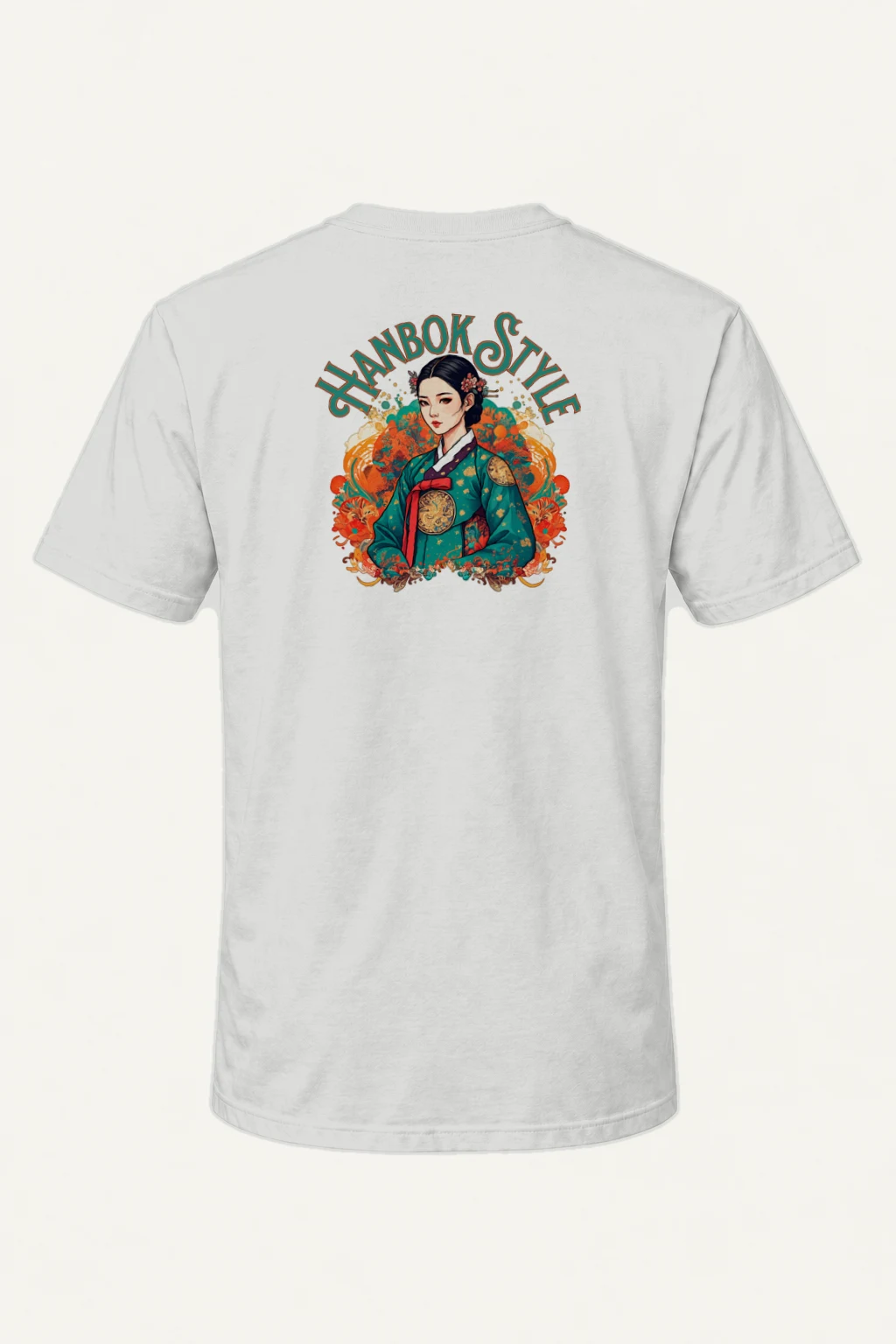 "Hanbok Style" Heavyweight Unisex Crewneck T-shirt | Gildan 5000