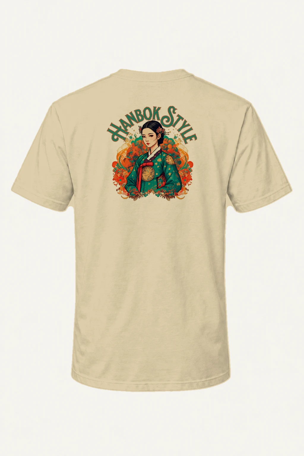 "Hanbok Style" Heavyweight Unisex Crewneck T-shirt | Gildan 5000