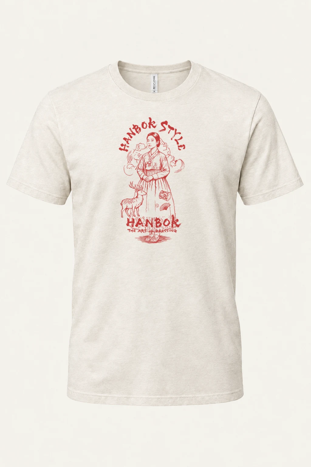 "Hanbok Style" Heavyweight Unisex Crewneck T-shirt | Gildan 5000