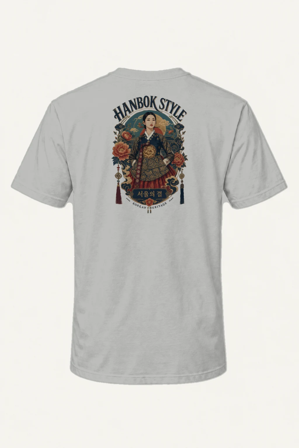 "Hanbok Style" Heavyweight Unisex Crewneck T-shirt | Gildan 5000