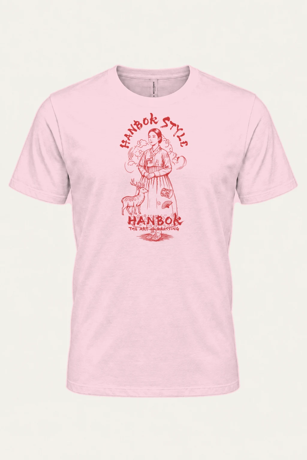 "Hanbok Style" Heavyweight Unisex Crewneck T-shirt | Gildan 5000