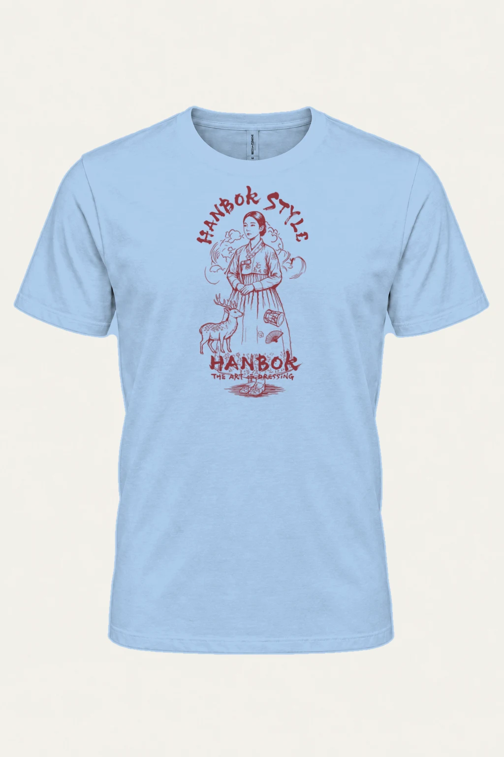 "Hanbok Style" Heavyweight Unisex Crewneck T-shirt | Gildan 5000