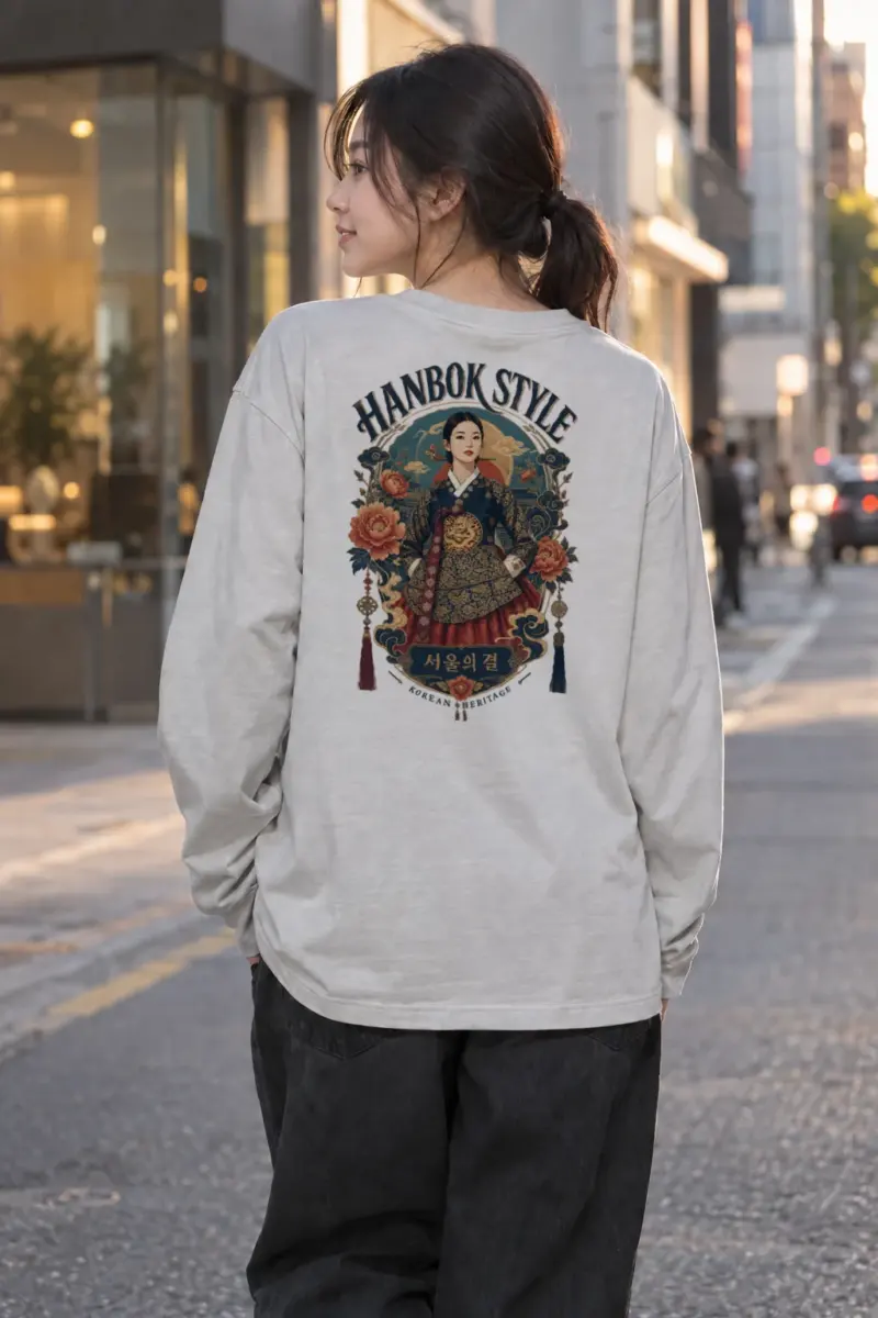 "Hanbok Style" Unisex Longsleeve T-shirt | Gildan 2400