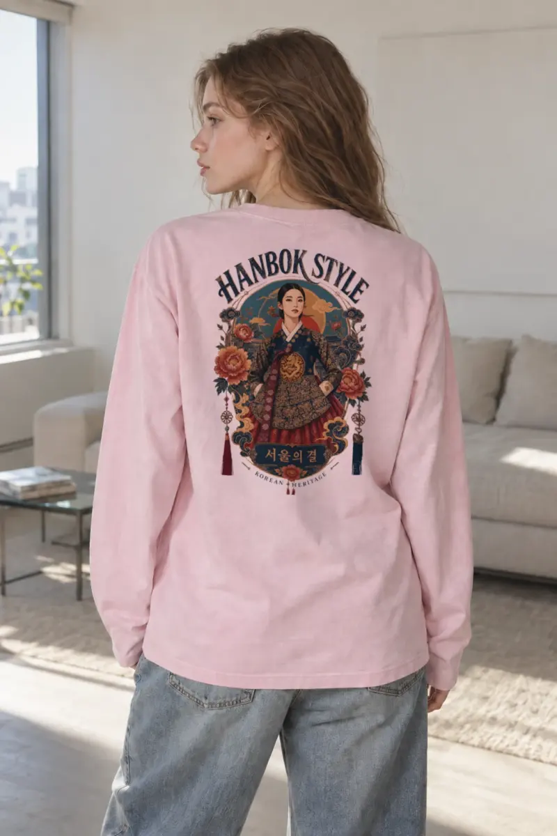 “Hanbok Style” Unisex Longsleeve T-shirt | Gildan 2400