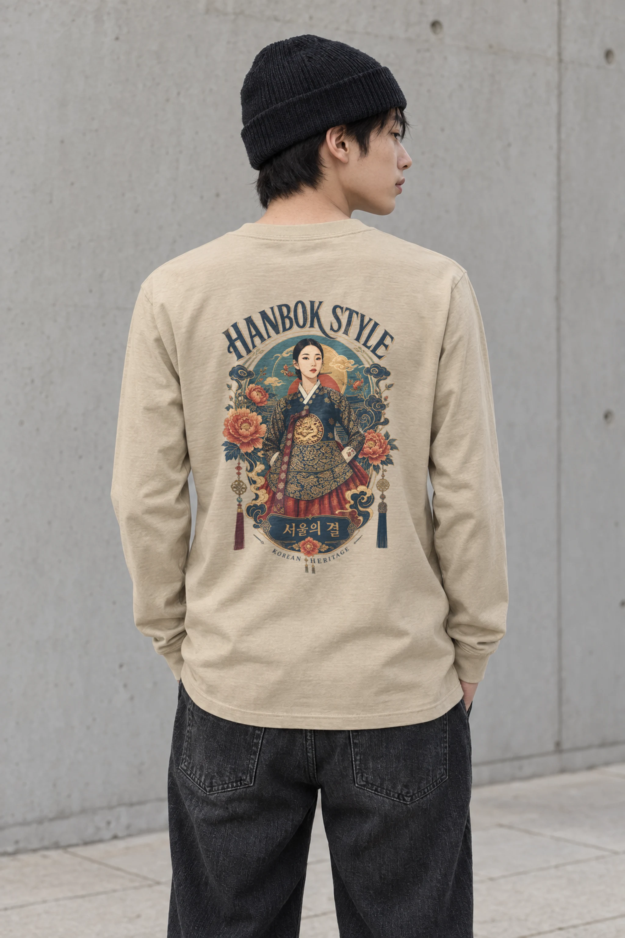 "Hanbok Style" Unisex Longsleeve T-shirt