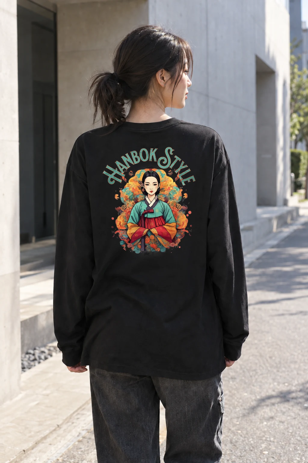 "Hanbok Style" Unisex Longsleeve T-shirt | Gildan 2400