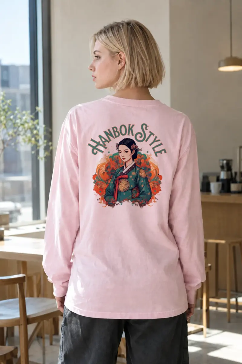 “Hanbok Style” Unisex Longsleeve T-shirt | Gildan 2400
